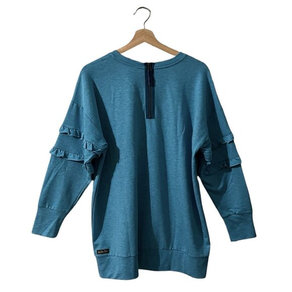 Matilda Jane Wonderment Our Song Sweatshirt Size XS Ruffle French Terry Crew - Picture 3 of 9